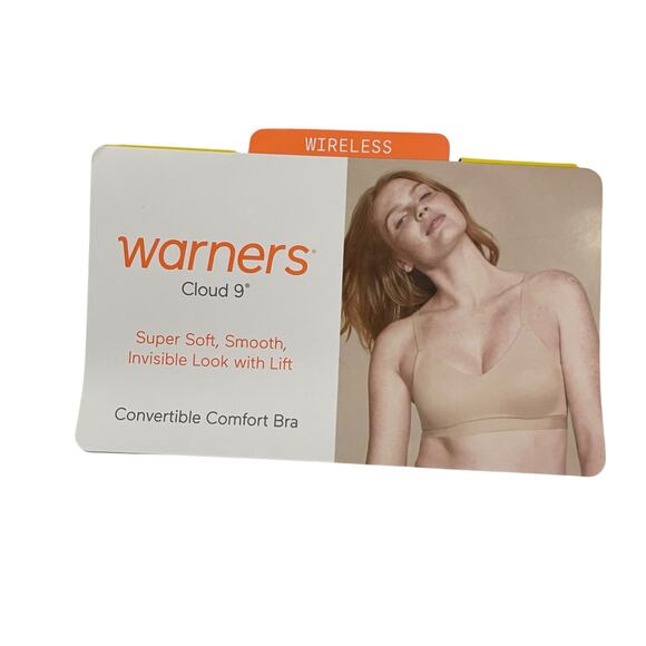 Warners Womens Bra Size M Purple Cloud 9 Convertable Wireless Lift Bra RN1041A - Picture 9 of 13